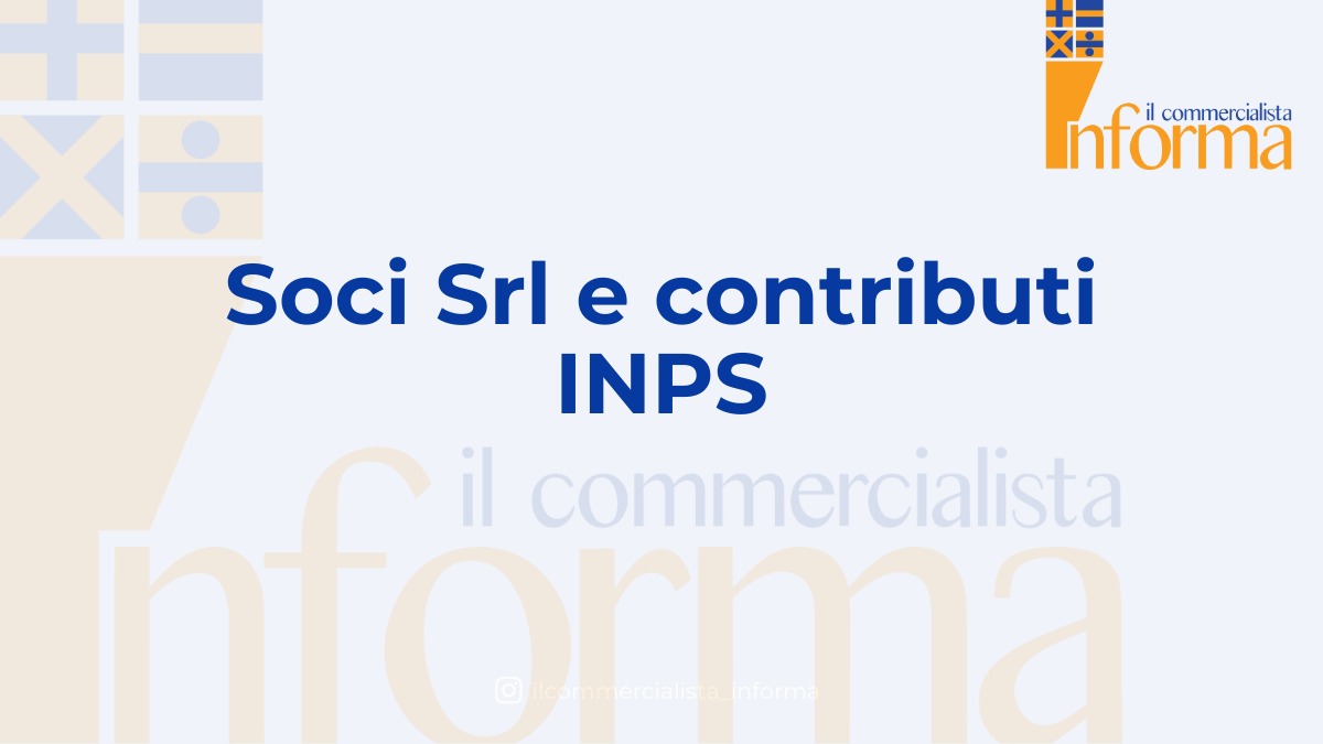 socio srl e Contributi INPS